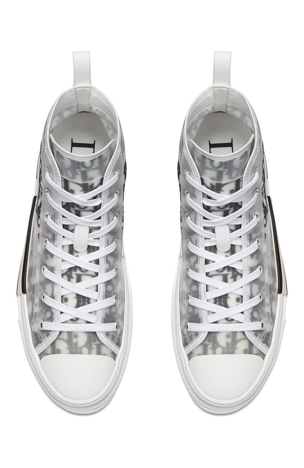 Dior b23 High Top logo Oblique, белый, текстиль, нейлон, женские, мужские