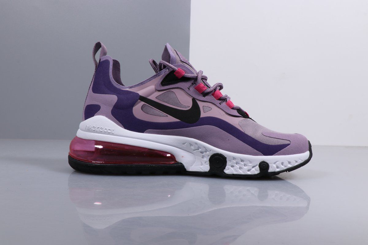 Nike Air Max 270, фиолетовый с черным, нейлон, женские